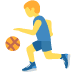 ⛹️‍♂️ man bouncing ball display on Twitter